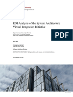 ROI Analysis of The System Architecture Virtual Integration Initiative