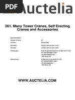 261 Many Tower Cranes, Self Erecting Cranes and Accessories Catalogue