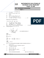 ALP Solutions Quadratic Equation Maths Eng