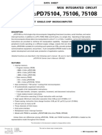 Data Sheet PD75104 Microcomputer