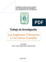 Los Regímenes Tributarios y Los Libros Contables