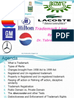 Trademark Law: by Dr. Tabrez Ahmad