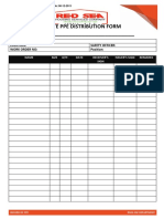 Site Ppe Distribution Form