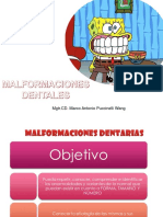 Malformaciones Dentarias para Presentar en Uss 2015