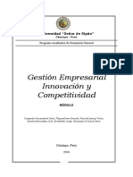 Gestión Empresarial Innovación y Competitividad