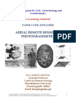 E-Learning Material For Aerial Photography & Photogrammetry