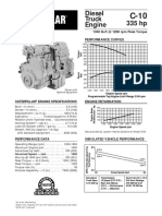 Motor Caterpillar C10 Especificaciones