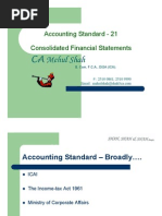 CA Mehul Shah CA Mehul Shah: Accounting Standard - 21 Consolidated Financial Statements