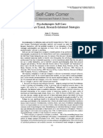 Psychotherapist Self-Care: Practitioner-Tested, Research-Informed Strategies John C. Norcross University of Scranton