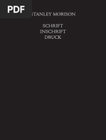 Morison, Stanley - Schrift Inschrift Druck