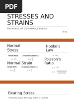 Stresses and Strains: Mechanics of Deformable Bodies MVO