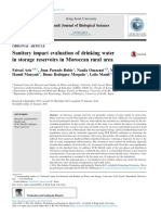 Sanitary Impact Evaluation of Drinking Water in Storage Reservoirs in Moroccan Rural Area