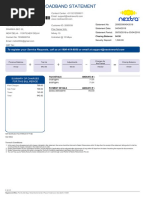 Your Nextra Broadband Statement: Mohit Dixit