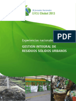 Experiencias Nacionales en Gestión de RSU