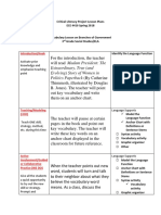 Ece 4410 Critical Literacy Lesson Plan