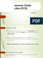 Polymerase Chain Reaction (PCR) : Evros Polydorou April 2018