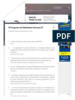 25 Preguntas de Habilidades Docentes III