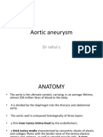 Aortic Aneurysm: DR Rahul C