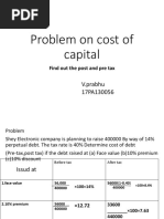 FM 2-1 Cost of Capital Problem