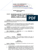 Dangerous Drug Board Regulation No. 2009-02 - Implementing Guidelines For The Implementation of Board Regulation No. 2007-06