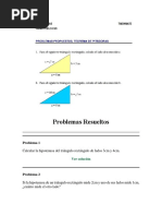 Teorema Pitágoras Problemas Resueltos