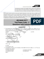 Jee Main 2017 Test Paper Code - C Questions With Solutions