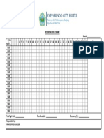 Yapparindo City Hotel: Reservation Chart