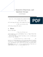 Fibers, Surjective Functions, and Quotient Groups