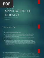 Food Application in Industry