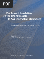 John Ahern, William Binchy-The Rome II Regulation On The Law Applicable To Non-Contractual Obligations (2009)