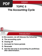 Topic 5 The Accounting Cycle