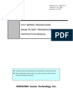 FK-F Series Transducer Model FK-202F TRANSDUCER: MANUAL No. 20601E2.3