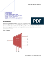 VHDL Code For 1 To 4 Demux