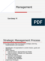 Strategic Management Process: Sandeep M