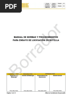 Procedimiento Ensayo de Lixiviación en Botella (P-MET-02) - 1