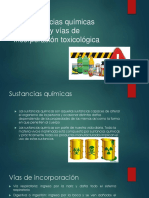 5.2 Sustancias Quimicas Peligrosas y Vias de Incorporacion Toxicologicas