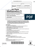 January 2017 (IAL) QP - F1 Edexcel