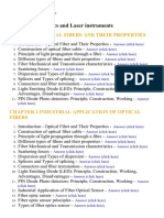 Fiber Optics and Laser Instruments - Lecture Notes, Study Material and Important Questions, Answers