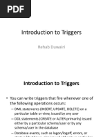 Introduction To Triggers: Rehab Duwairi