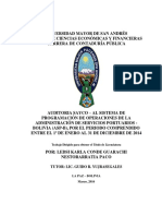 Auditoria Sayco - Al Sistema de Programación de Operaciones (Nestor Arratia Paco y Karla Conde Guarachi)