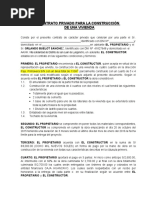 Modelo de Contrato de Vivienda Particular