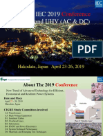 Conferencia CIGRE - IEC 2019 en EHV y UHV (AC y DC)