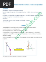 Série 1 - Solide Soumis À 3 Forces