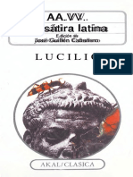 Lucilio Cayo La Satira Latina Satiras