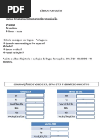 Língua Português I.