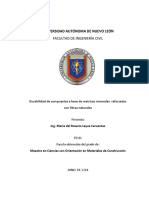 Durabilidad de Compuestos A Base de Matrices Minerales Reforzados Con Fibras Naturales