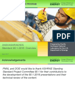 Ansi/Ashrae/Ies Standard 90.1-2016: Overview: Building Energy Codes Program