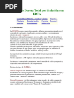 Análisis de Dureza Total Por Titulación Con EDTA