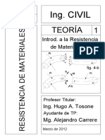 Teoría Introducción A La Resistencia de Materiales - Utn