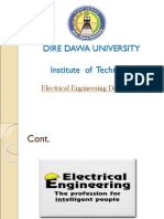 Dire Dawa University Institute of Technology: Electrical Engineering Department